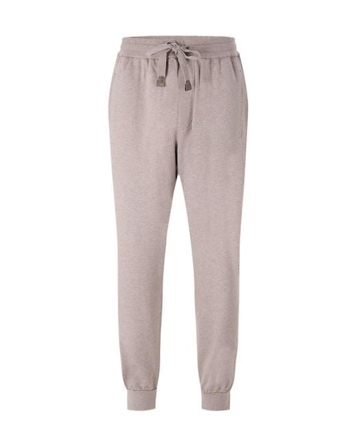 Brioni Gray Drawstring Athletic Pants for men