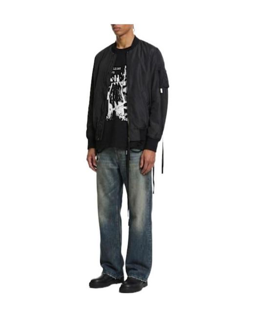 Ann Demeulemeester Black Dries Standard Bomber Jacket for men