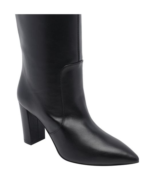 Via Roma 15 Black V Logo Knee-High Boots