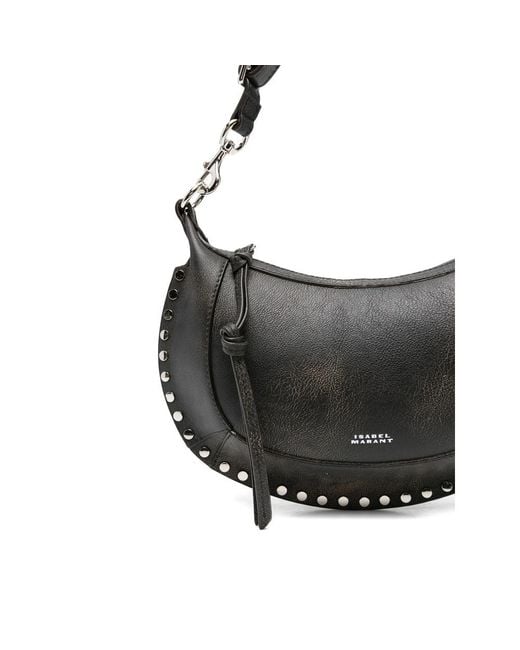 Isabel Marant Black Oskan Moon Gd Crossbody