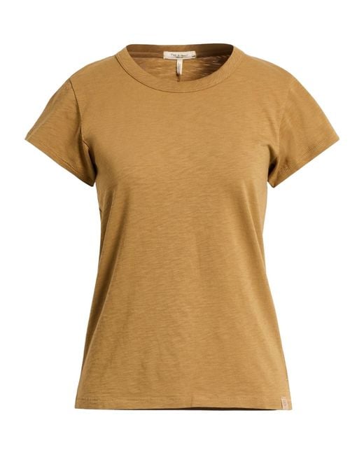 Rag & Bone Natural Solid Color T-Shirt