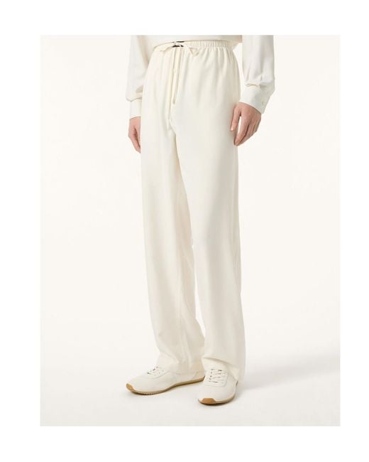 Loro Piana White Joyce Trousers for men