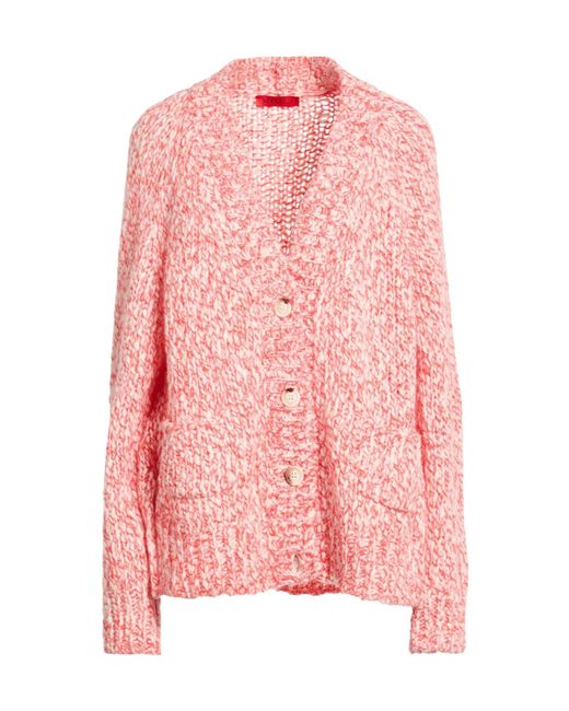 MAX&Co. Pink Marled Chunky Knit Cardigan