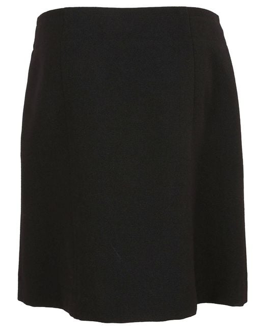 Givenchy Black Mini Wrap Skirt