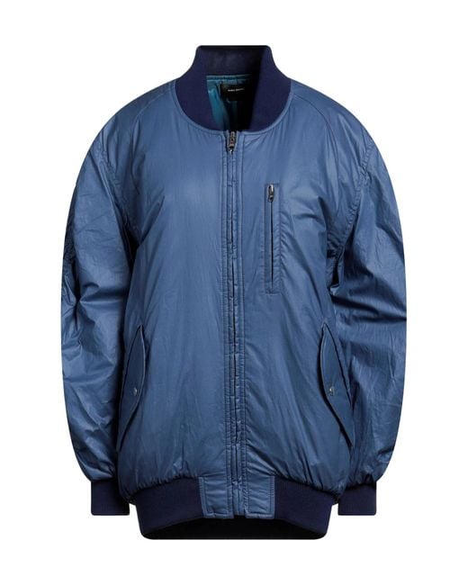 Isabel Marant Blue Plain Colour Bomber Jacket