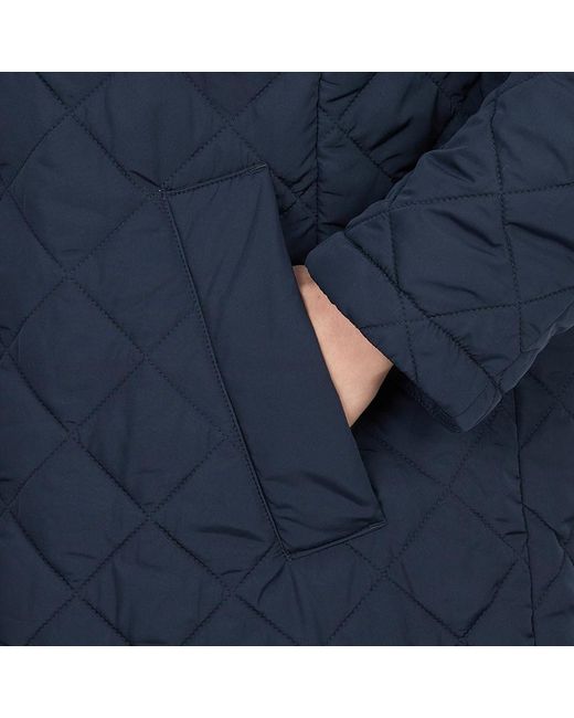Weekend by Maxmara Blue Buttoned Drawstring Coat