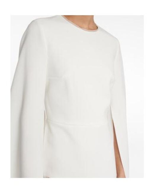 Roksanda White Bridal Zimara Crêpe Midi Dress