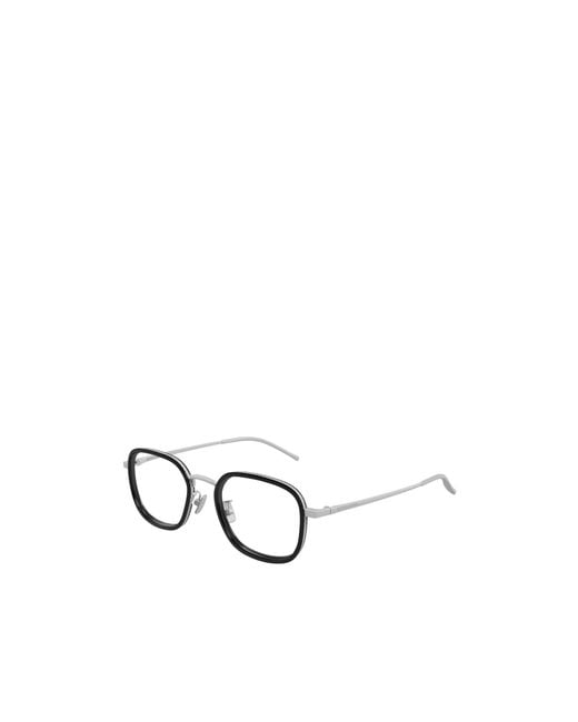 Bottega Veneta White Eyewear Square Frame Glasses for men