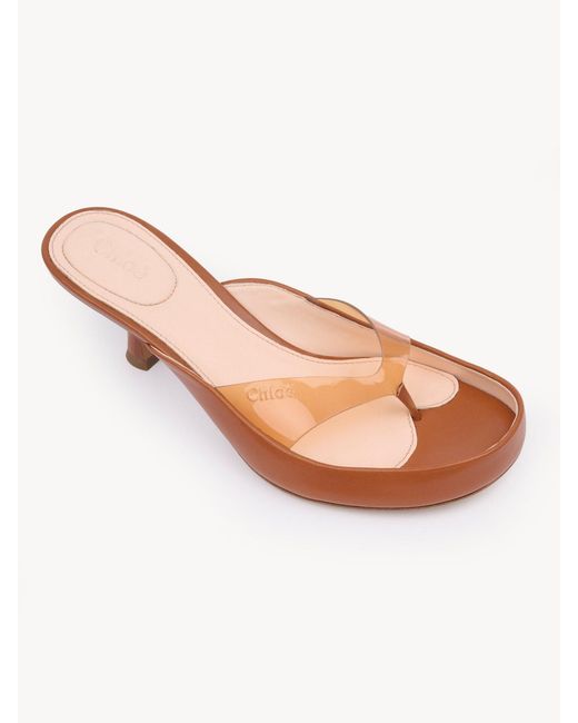 Chloé Brown Chloé Junie Heeled Sandals