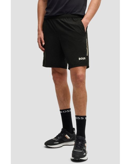 Boss Black Boss Logo Printed Active Shorts for men