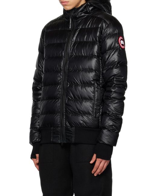 Canada Goose Black Crofton Hooded Padded Jacket for men