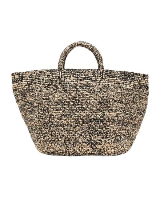 IBELIV Metallic Vanilla Woven Tote Bag