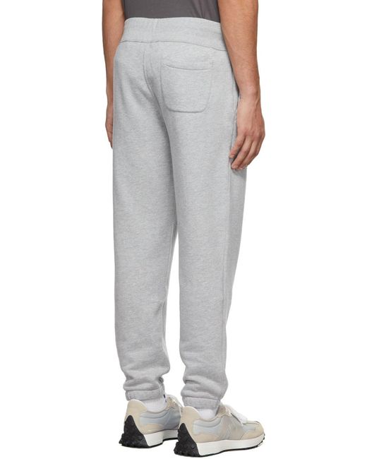 Polo Ralph Lauren Gray Logo Embroidered Drawstring Sweatpants for men