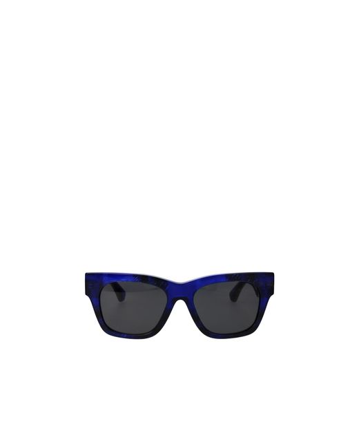 Burberry Blue Eyewear Square Frame Sunglasses