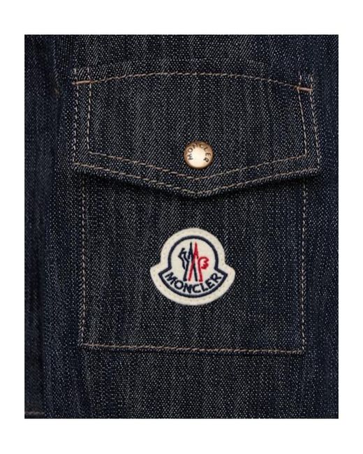 Moncler Blue Diervilla Cotton Blend Denim Jacket