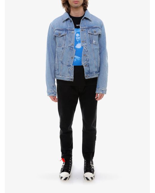 Off-White c/o Virgil Abloh Black Industrial Belted Tapered Jeans for men