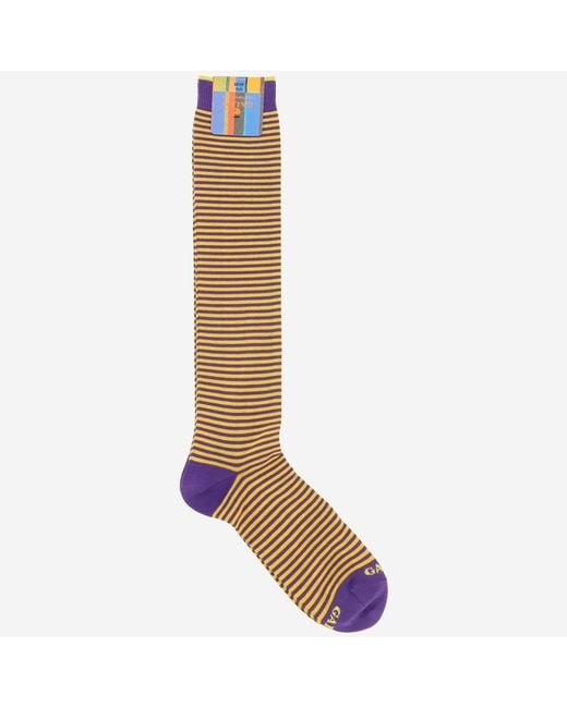 Gallo Blue Printed Socks for men
