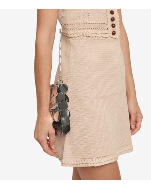 Rabanne Natural Crochet Minidress