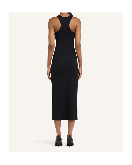 Courreges Black Courrèges Racerback Jersey Midi Dress