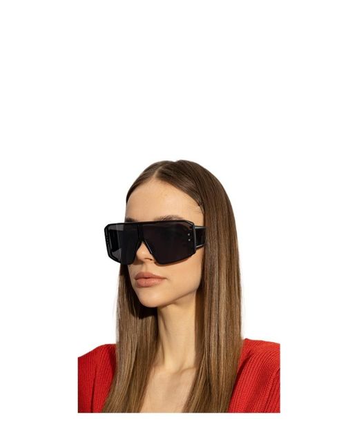 Balmain Gray Eyewear Shield Frame Sunglasses for men