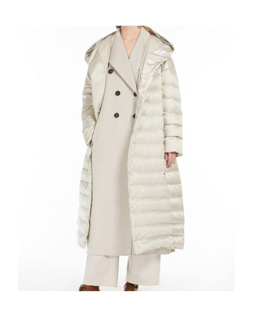 Max Mara White The Cube Button Detailed Belted Jacket