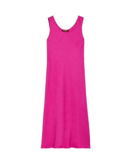 Max Mara Pink Sleeveless Medium Length Dress