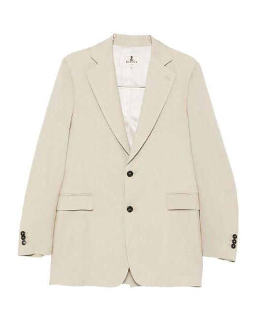 Barena Natural Long-Sleeved Suit Jacket