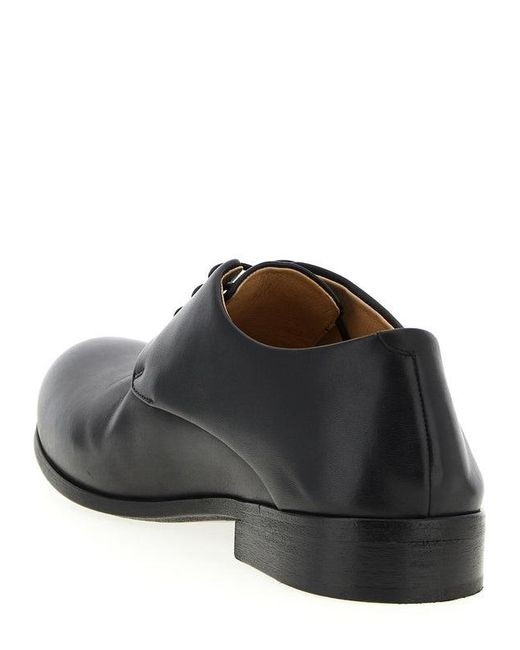 Marsèll Black Round-Toe Derby Shoes for men