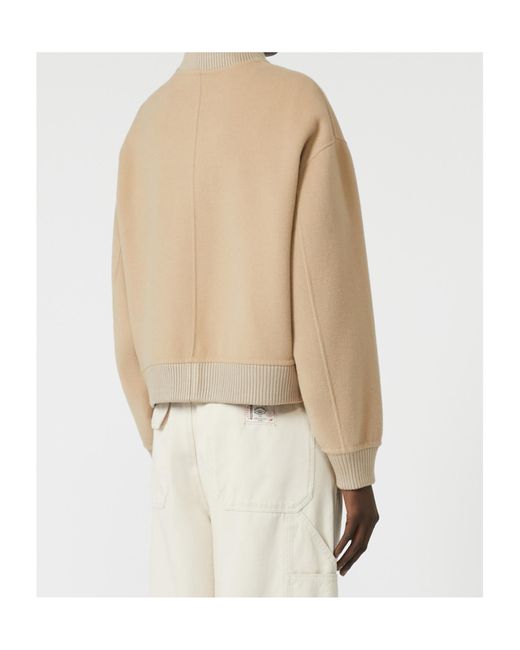 Weekend by Maxmara Natural Wool-Blend Bomber Jacket