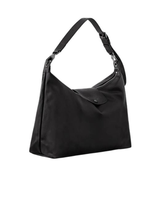 Longchamp Black Le Pliage Xtra Flap Shoulder Bag