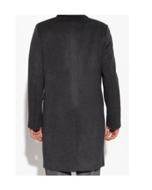 Paul Smith Blue Double-Breasted Straight Hem Overcoat for men