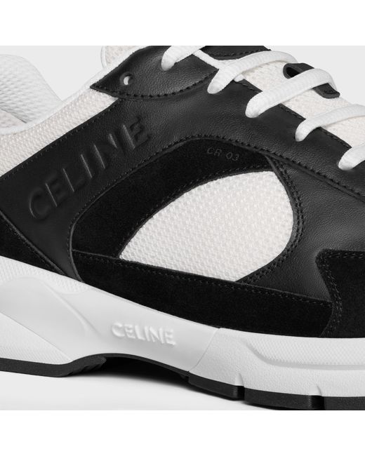 Céline Black Runner Cr-03 Low Lace-Up Sneaker for men