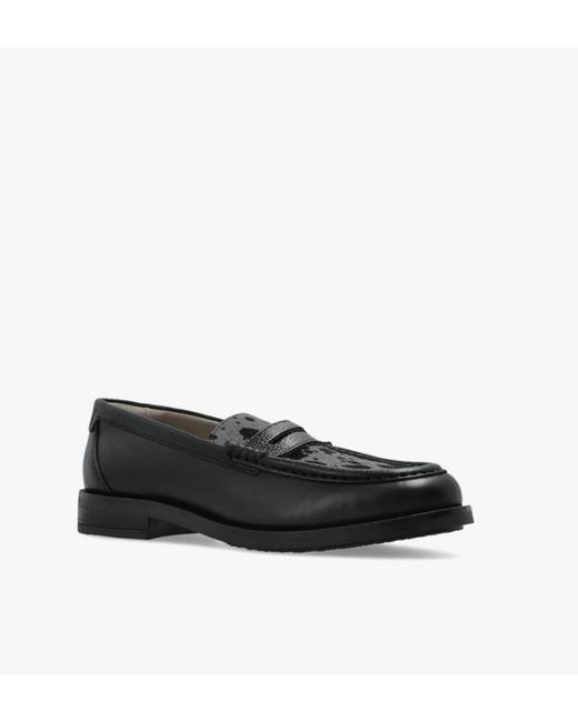 AllSaints Black Round-Toe Loafers for men
