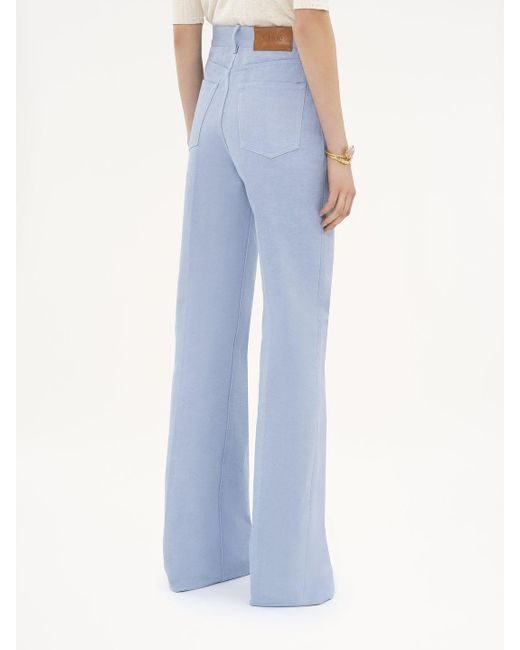 Chloé Blue Chloé High-Waisted Flared Jeans