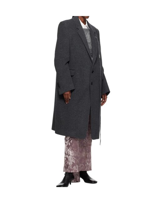 Ann Demeulemeester Blue Viv High Comfort Tailored Coat