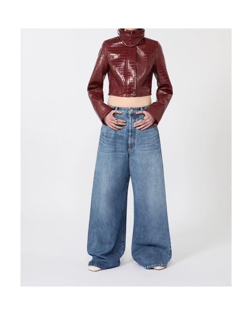 Sportmax Red Sultano Cropped Jacket