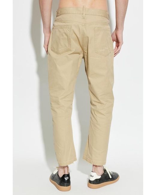 DSquared² Natural Cropped Jeans for men