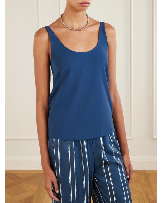 Eres Blue Anaë Scoop-Neck Tank Top