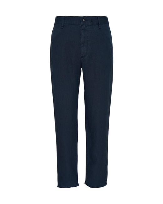 Rag & Bone Blue Evan Straight-Leg Trousers for men