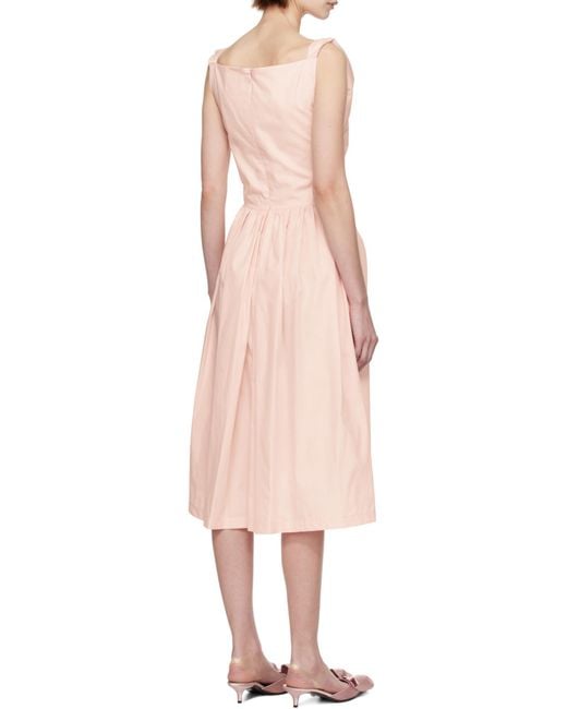Vivienne Westwood Pink Sunday Sleeveless Midi Dress