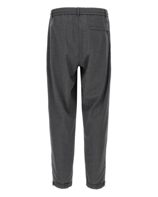 Moncler Gray Belt Loop Casual Pants for men