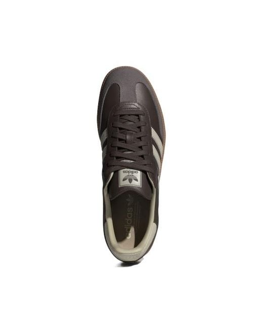 Adidas Originals Brown Samba Og Low-Top Sneakers