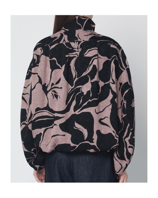 Dries Van Noten Gray High Neck Jacket