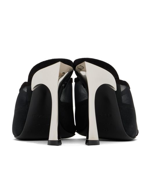 Mugler Black 95Mm Fang Mules