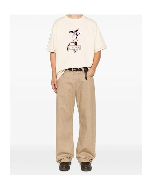 Drole de Monsieur Natural Short-Sleeved T-Shirt for men
