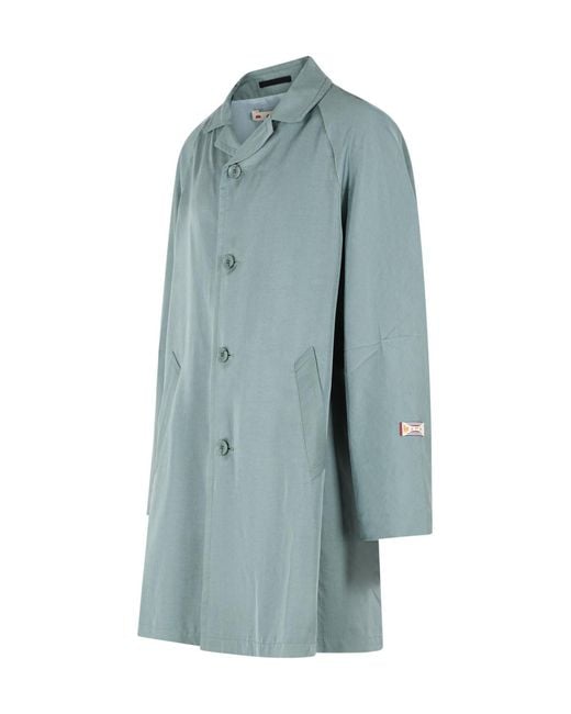 Marni Blue 'Lyocell' Trench Coat for men