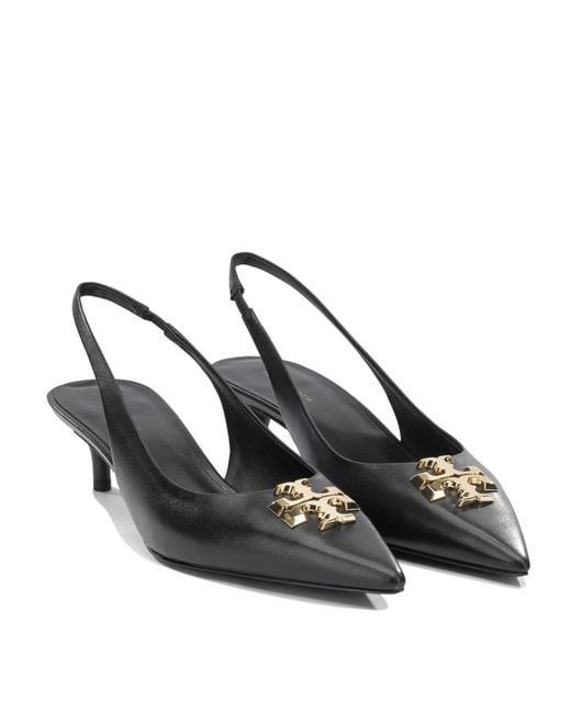 Tory Burch Multicolor Logo Slingback Heeled Pumps