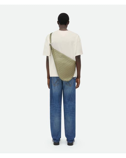 Bottega Veneta Natural Virgule Logo Cross-Body Bag for men