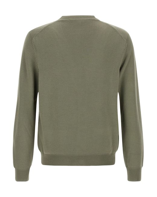 Maison Kitsuné Green Maison Kitsuné Fox Head Regular Cardigan for men