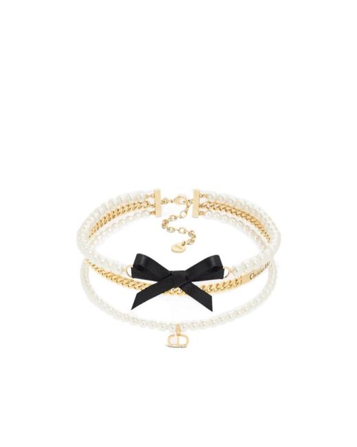Dior Le Nœud De Choker in White | Lyst